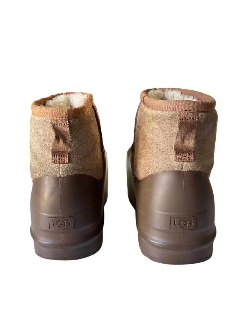 UGG Classic Mini Pumped Molded Boots W10 M9 EU 42 Suede Platform Chunky Mid-Calf